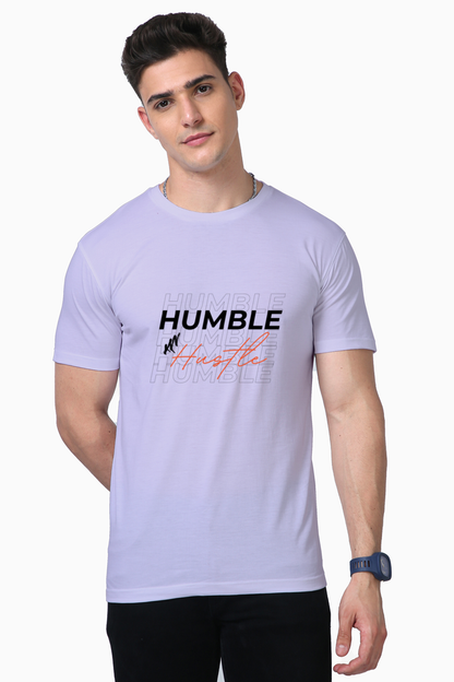 Humble Hustle T-Shirt – Motivational Apparel for Hard Workers lavender color size s, l, m, xl, xxl