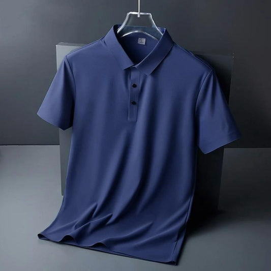 Poly Matte Solid Half Sleeves Men's Polo T-Shirt
