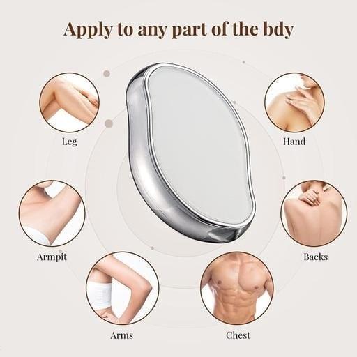 Crystal Hair Eraser for Hair Removal, Crystal Hair Remover for Men and Women, Magic Crystal Hair Remover with Gentle Skin Exfoliation ? Easy to Use, Works On All Body Parts