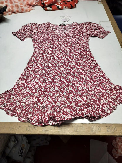 TRENDARREST Floral Printed Frill Dress