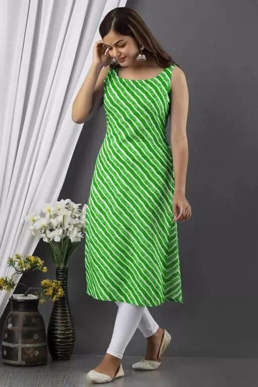 Women's Printed Polycotton Kurtis